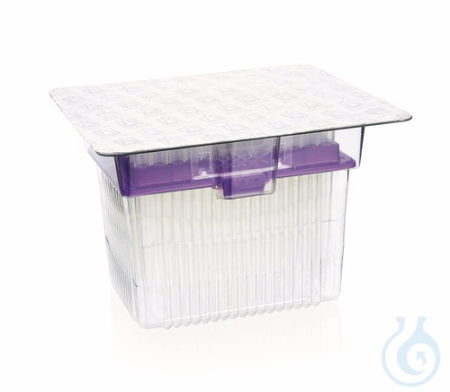 Pipette tips racked PP colorless, TipRack 50 -1250 µl XL 102 mm 480 pcs