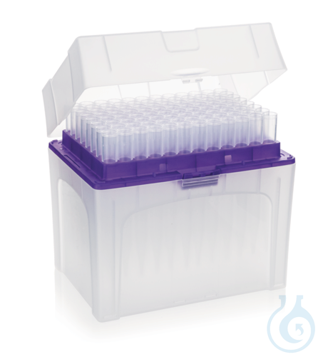 Pipette tips racked PP colorless, TipBox 50 -1250 µl 86 mm 480 pcs