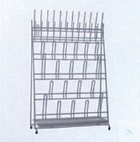 Draining rack for test tubes and flasks