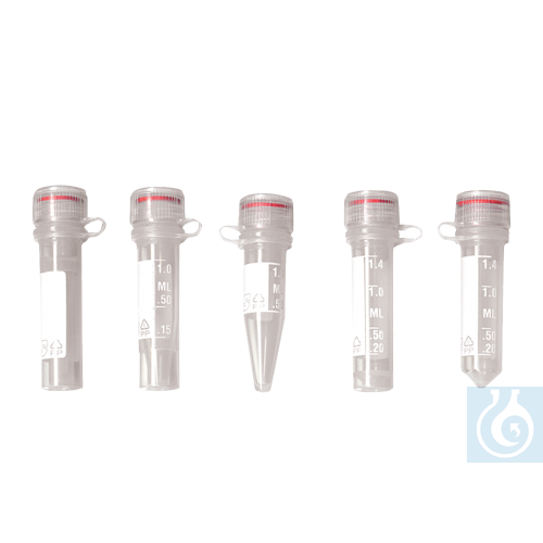 neoChoice NeoScrew-Microtubes 0,5 ml selbstst., steril grad., Kappe+Lasche, 10x5