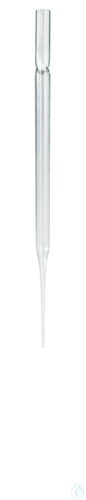 Pasteur pipette, soda-lime glass, total l. approx. 145 mm cap.appr. 1,5 ml