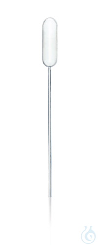 Pasteur pipette, PE-LD, ungrad., withdraw vol. max. 3,3 ml