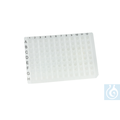 neoChoice 96-Well PCR-Platte, PP, ohne Rand, klar, teilbar in 8er Strips, 50 Stk