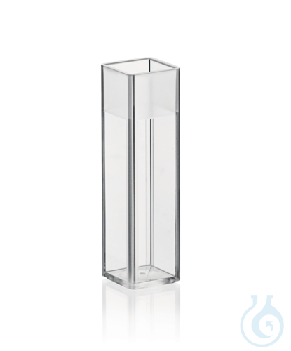 Cuvette four clear sided macro UV-trsp., cavity numb.ass.filling vol.2,5 ml 100