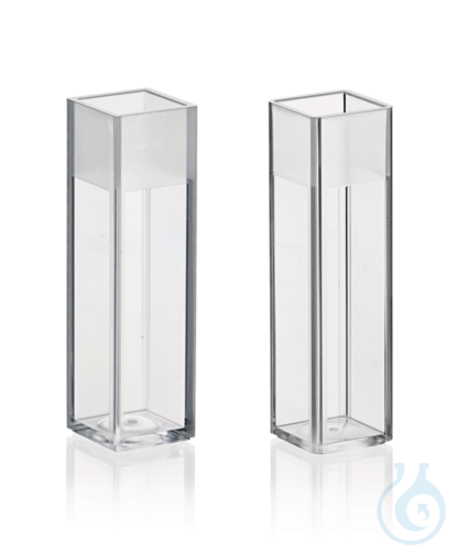 Cuvette four clear sided macro UV-trsp., cavity numb.ass.filling vol. 2,5 ml 500