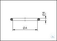 Replacement O-Ring for Glass-Metal-Flange Connection, Viton, DN 16 KF
