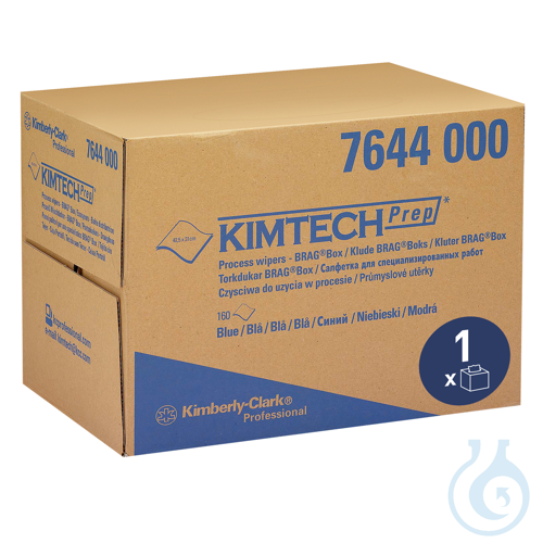 Kimtech® Prozeßwischtücher - BRAG™ Box / Blau Größe: 30,50 cm x 42,50 cm Inhalt: