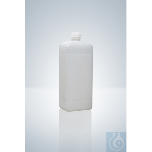 NARR. NECK BOTTLE,SQUARE,PE-HD, 10 ML, GL 18, PU=10 PCS.