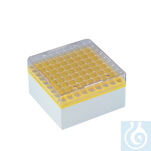 neoChoice Kryo-Aufbewahrungsboxen (PC), 81 Plätze, 77 mm hoch, grün, 6 Stck./Pac