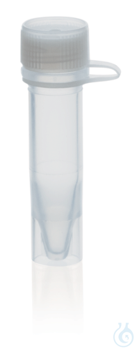 Microtube, PP, attached screw cap PE, 1,5 ml, selfstanding, non-ster. ungrad.