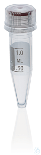 Microtube, PP, tamper-evident screw cap, 1,5 ml, round bottom, sterile SAL 10exp