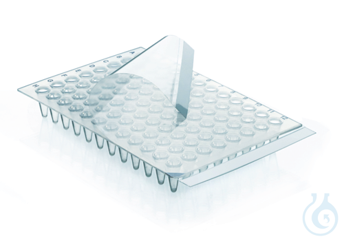 PCR set 96-w. plate transp. LP semi-skirt., 0,15 ml +qPCR seal. film polyester 5