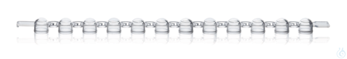 PCR cap strip of 12 PP domed f.PCR tubes, colorl., pack of 80 strips