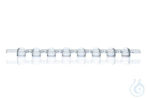 PCR caps strip of 8 PP domed f.PCR-tubes, colourless, pack of 125