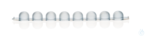 Cap PE, for tubes 1,2 ml, PP, 8 strip caps, non-sterile, 120 pcs.