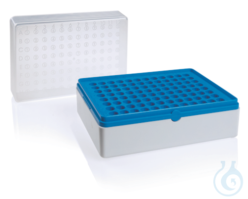 Rack with grid, non-sterile (empty), f.tubes 1,2 ml, rack packed, PP, 10 pcs.