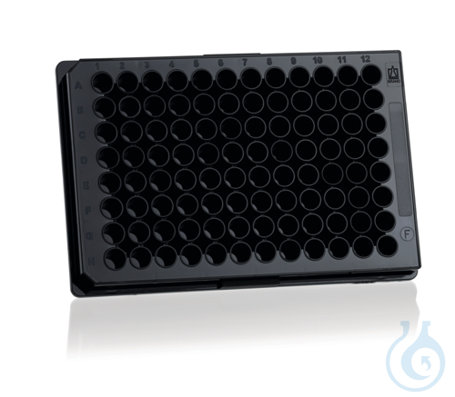 Microplate, pureGrade, 96-well, PS, Standard black, 'F'bottom 350 µl 100 pcs