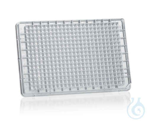 Microplate, pureGrade, 384-well, PS, Standard transp.,'F'bottom 100 µl 50 pcs