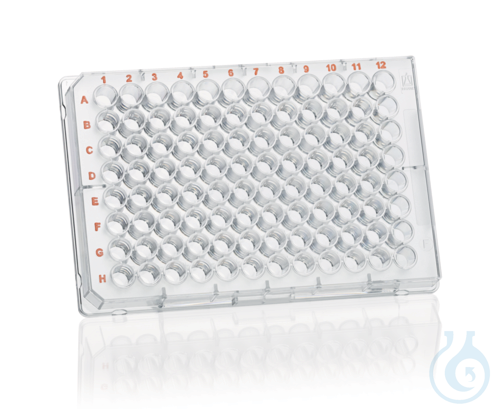 Microplate, inertGrade, 96-well, PS, transp.b., black,'F'bottom 330 µl 5 pcs.
