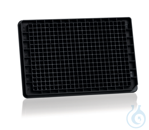 Microplate, cellGrade, 384-well, PS, trans.b., black, 'F'bottom 120 µl 50 pcs