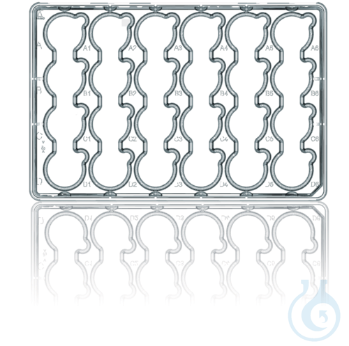 BRANDplates for Inserts 6-well with lid, pureGrade S, single packed, pack of 10