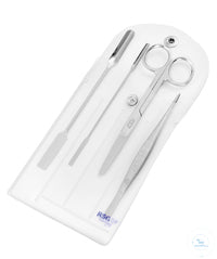 Chemists set, 4 pcs, in sheath