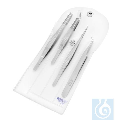 Tweezers set, 4 pcs.