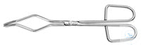 Crucible tong, scissors, 250mm, electropolished