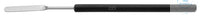 Micro powder spatula, 150mmm, 6mm width , Plastic handle