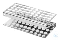 Test tube rack, stockable, 32 holes, 220 x 115 x 63 mm