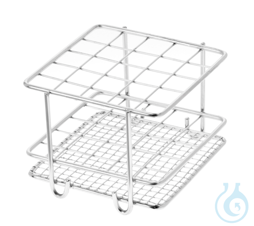Test tube rack 25 holes, 115 x 115 x 70 mm