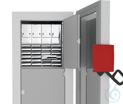 Chamber rack with drawer, stainless steel