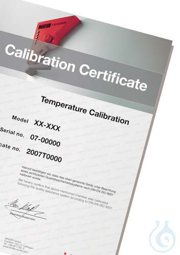 Calibration certificate