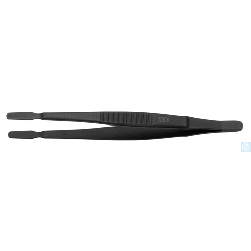 Cover glass tweezers 115mm, PTFE-coated