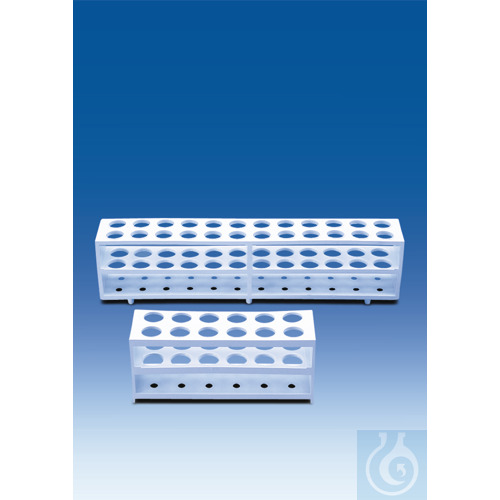Test tube rack, PP, 12 positions, for tubes up to 21 mm