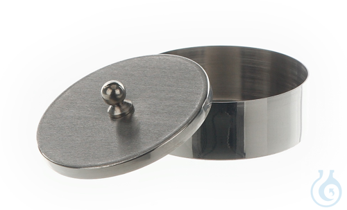 Evaporating dish w. lid, Nickel, D=90mm, H=16mm