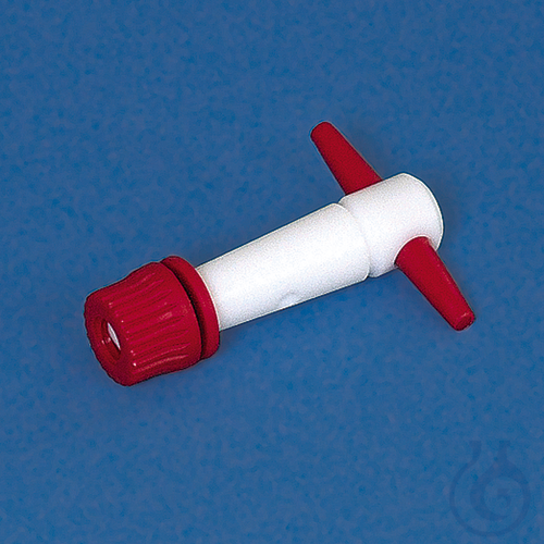 Straight burette stopc./spare key PTFE, f. burette cap. 25+50 ml securing device