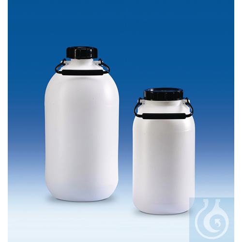 Storage bottle, PE-HD, without tap, 10 litres, narrow-neck