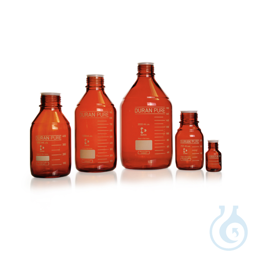 DURAN® PURE Bottle Amber, with DIN Thread