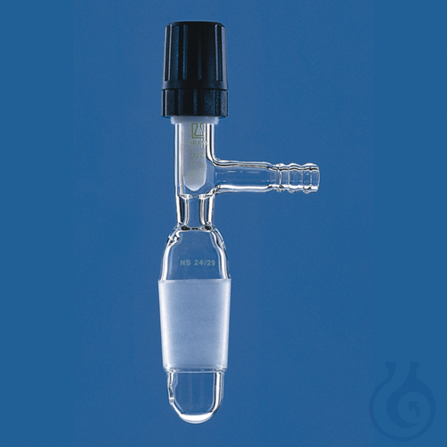 Needle-valve stopc.f.desiccator Boro 3.3, NS 24/29, for lid and lateral socket