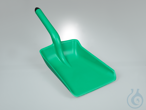 Hand shovel for industry, PP green, LxW 32x26 cm