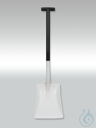 Shovel for foodstuffs, PP white, WxDxL 25x32x97 cm