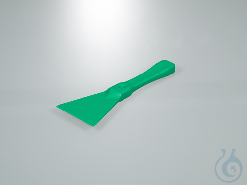 Scraper for industry, PP green, LxW 21x8 cm, 44 g