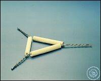 Triangle iron wire with clay tubes length 80mm