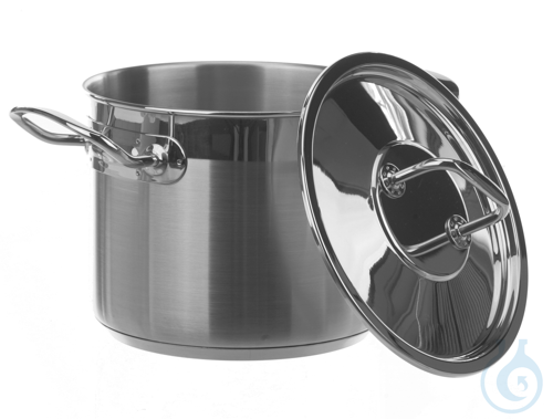 Lid f. laboratory pot 15 l, 18/10, D=280mm