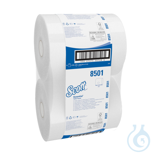 Scott® ESSENTIAL™ Toilettenpapier - Jumbo / Weiß Lagen: 2 Größe: 38,00 cm x 9,00