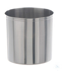 Evaporating dish 18/10 steel, high, shape, 5000 ml
