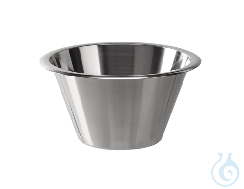 Laboratory bowl 18/10 steel, high, shape, 8000ml