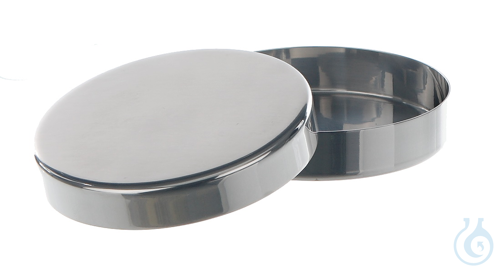 Petri dish 18/10 steel, D=75mm, H=20mm