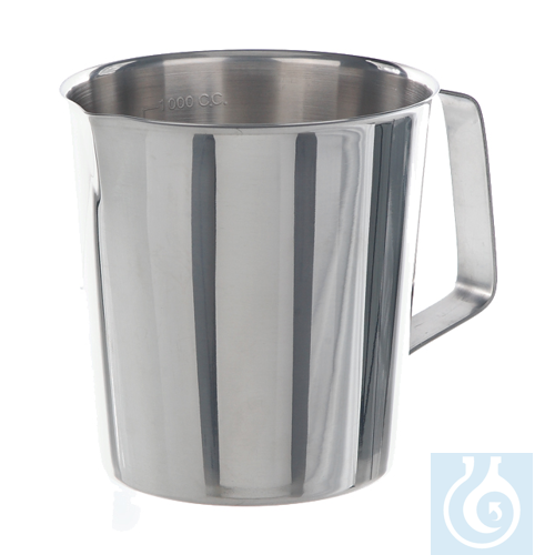 Measuring jug 18/10 steel, tappered, form, 1 l